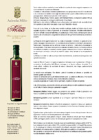 scheda olio extravergine di oliva donna anna